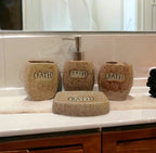 Dotted Ceramic Bath Set