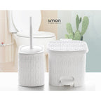 Premium Texture Dustbin With Brush
