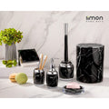 Black Marble Design Bathroom Set (6 Pieces)