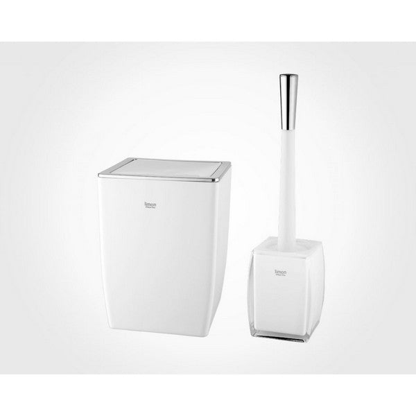 Premium Limon Square Dustbin With Brush