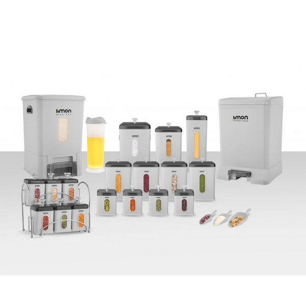 Limon Rectangle 21 Pcs Kitchen Set