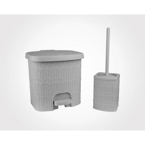 Premium Texture Dustbin With Brush