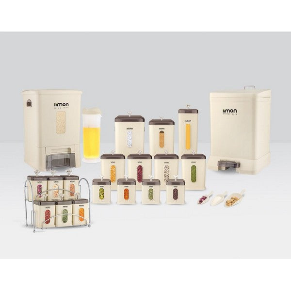 Limon Rectangle 21 Pcs Kitchen Set