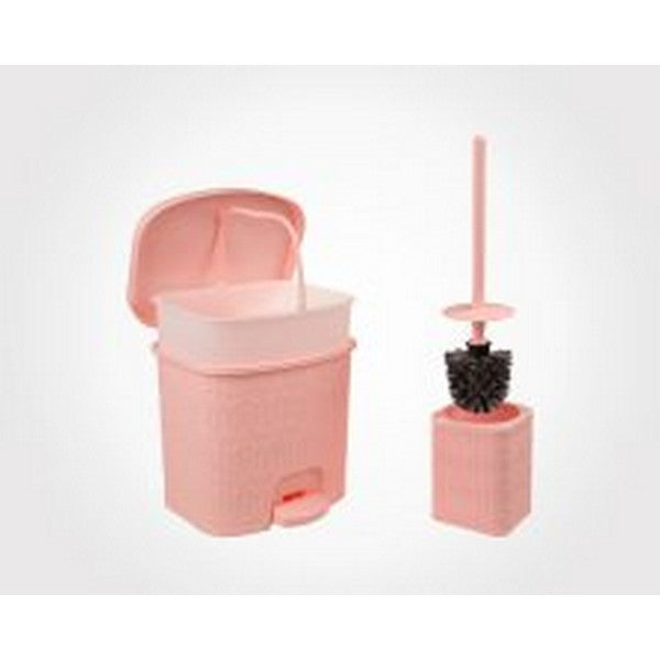 Premium Texture Dustbin With Brush