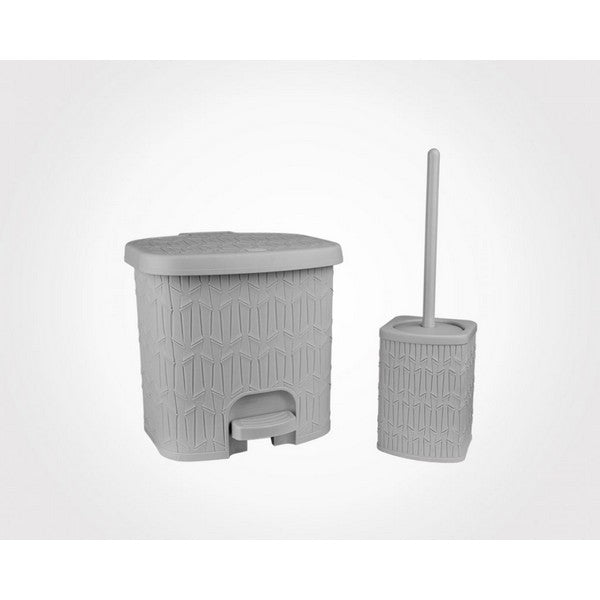 Premium Texture Dustbin With Brush
