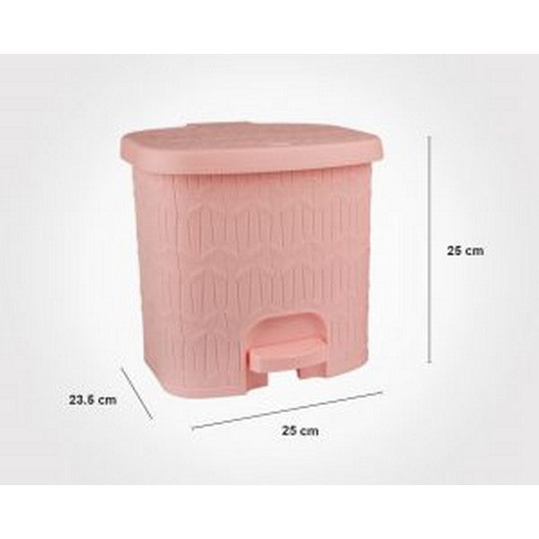 Premium Texture Dustbin With Brush
