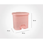 Premium Texture Dustbin With Brush