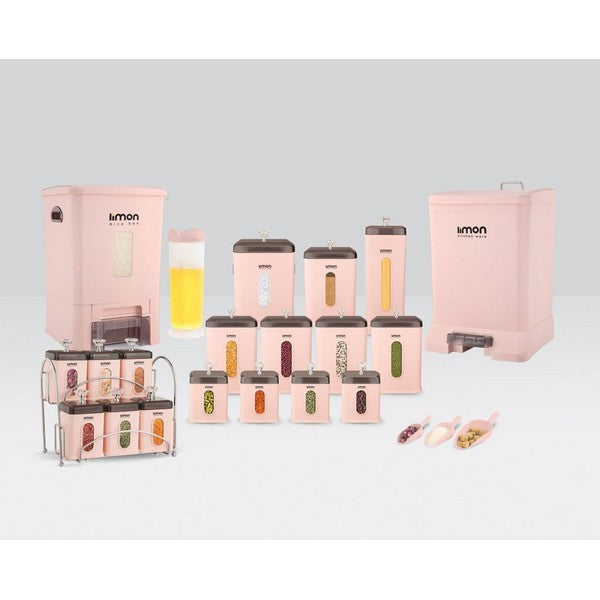 Limon Rectangle 21 Pcs Kitchen Set