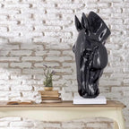 Ebony Horse Head Sculpture