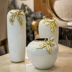 Gold Petal Vase (Set of 3)