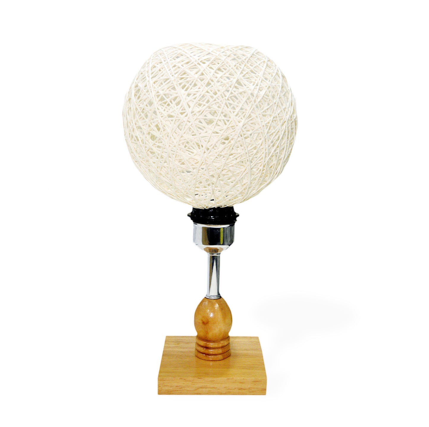 Braided Wooden Lamp