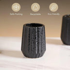 Stone Finish Round Bathroom Set