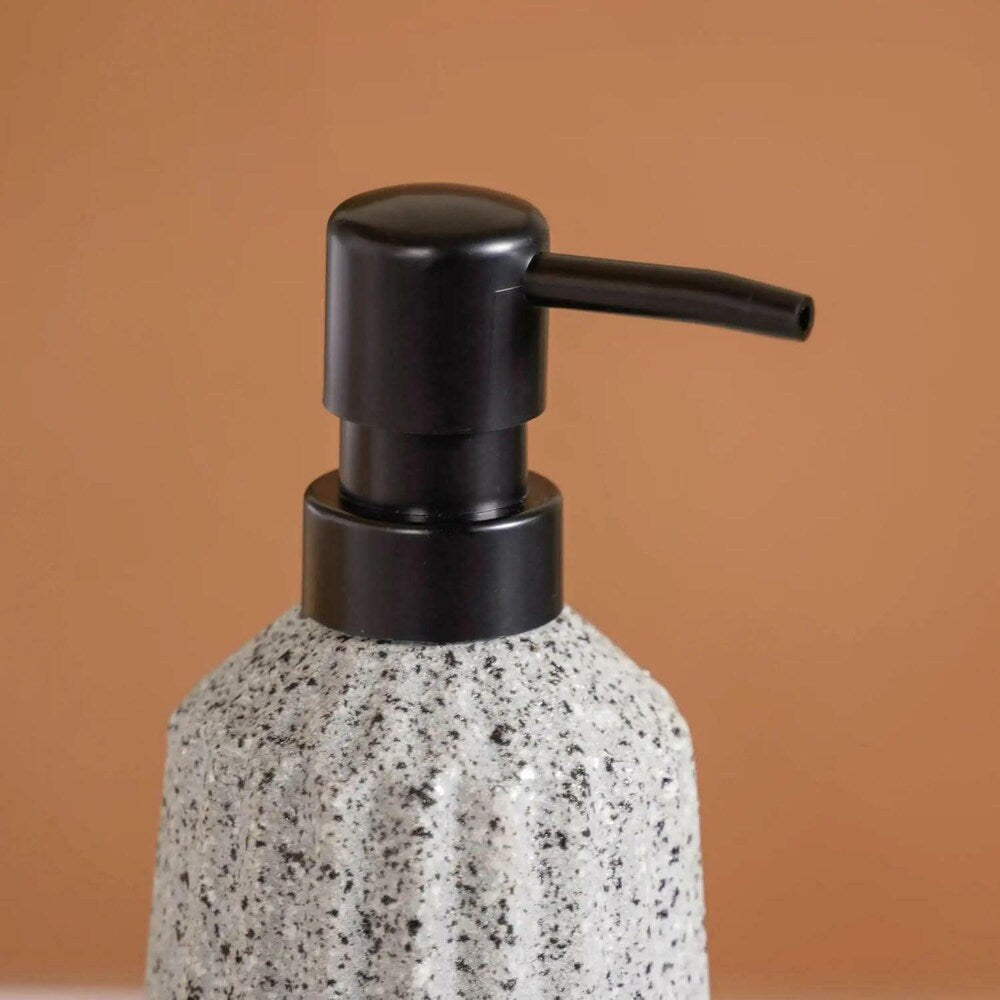 Stone Finish Round Bathroom Set