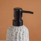 Stone Finish Round Bathroom Set