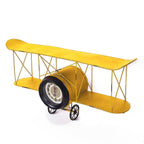 Old Jet Design Metal Clock & Wall Key Holder