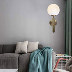 Glass Ball Wall Light