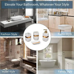 Marble Design Golden Starp Bathroom Set