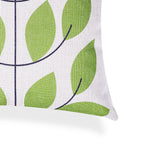 Green Leaf Design Cushion Cover