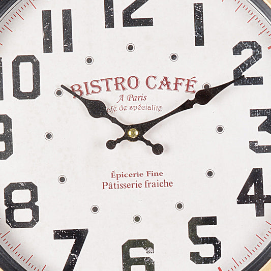 Bistro Cafe Paris Wall Clock