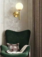 Glass Ball Wall Light