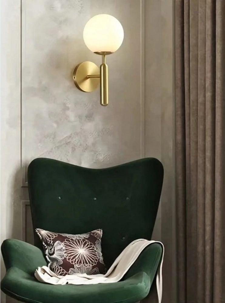 Glass Ball Wall Light