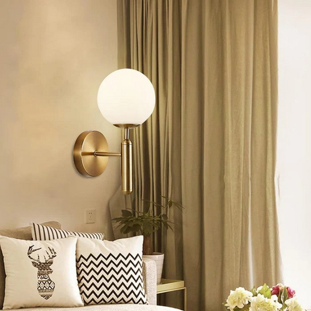 Glass Ball Wall Light