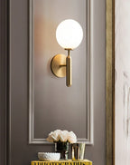 Glass Ball Wall Light