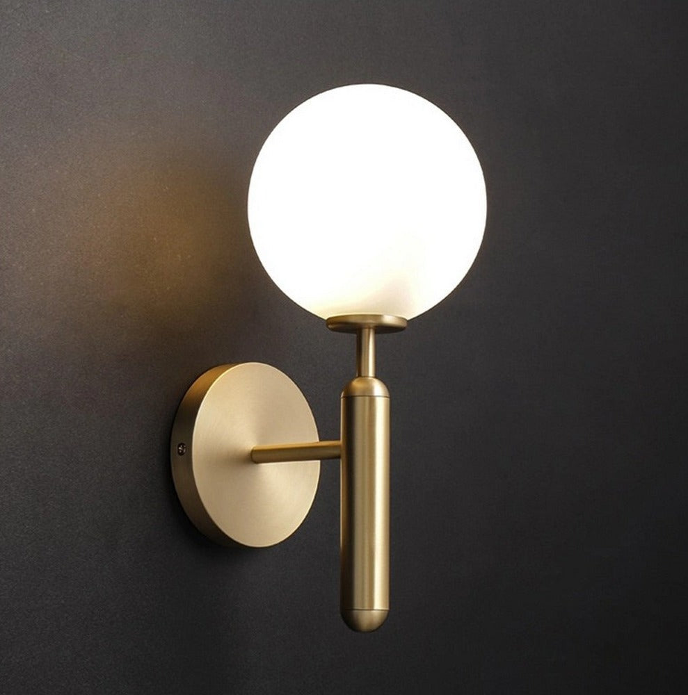 Glass Ball Wall Light