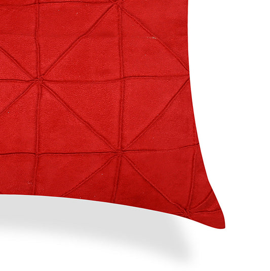 Triangle Design Red Style Cushion Cover