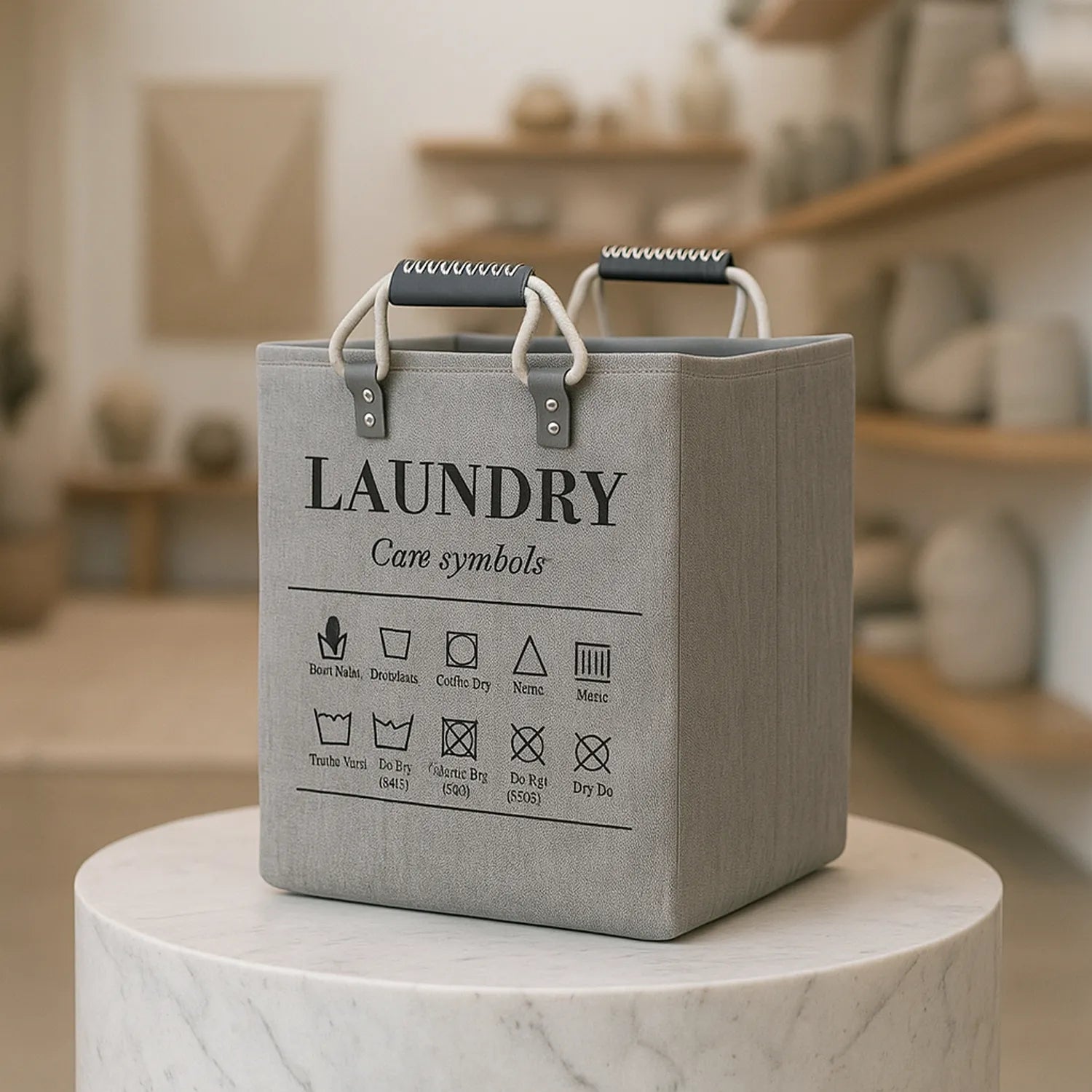 Linen Foldable Basket