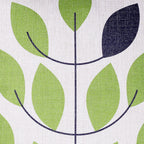 Green Leaf Design Cushion Cover